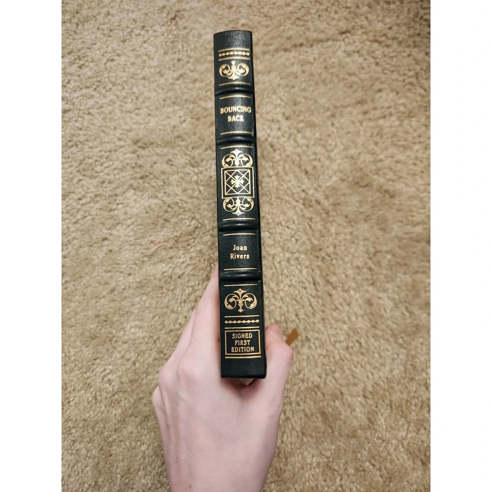 1997 NEW Bouncing Back Joan Rivers SIGNED FIRST EDITION LEATHER Easton Press COA